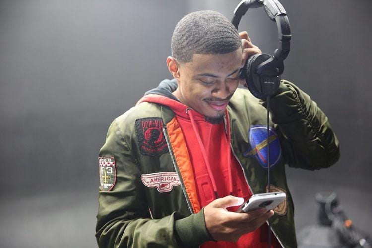 LoKee The Emcee in the studio
